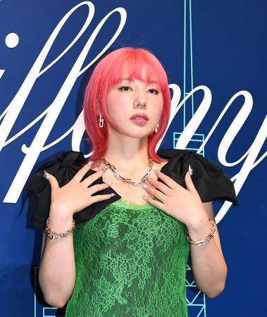 ティファニー表参道店オープニングイベントに出席した仲里依紗（撮影・園田高夫）