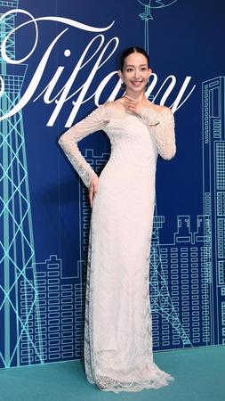 ティファニー表参道店オープニングイベントに出席した松島花（撮影・園田高夫）