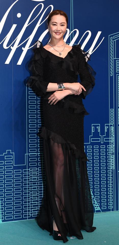 ティファニー表参道店オープニングイベントに出席した観月ありさ（撮影・園田高夫）