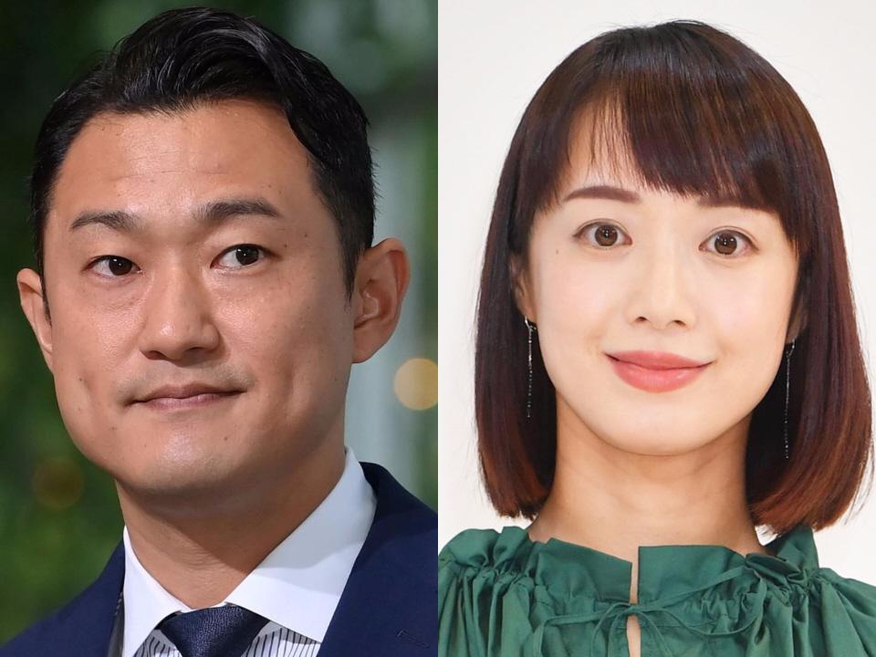 　野上慎平アナウンサー（左）と八木麻紗子アナウンサー