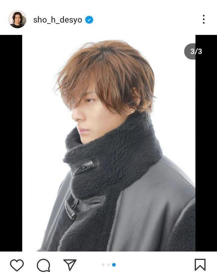 　平野紫耀のインスタグラム＠ｓｈｏ＿ｈ＿ｄｅｓｙｏより