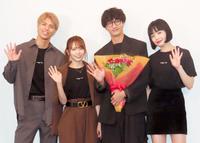 　（左から）白鳥大珠、西村歩乃果、古屋呂敏、Ｍｉｋａｋｏ