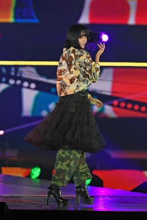 　Ｒａｋｕｔｅｎ　ＧｉｒｌｓＡＷＡＲＤ２０２３Ａ／Ｗに登場した土生瑞穂（撮影・三好信也）