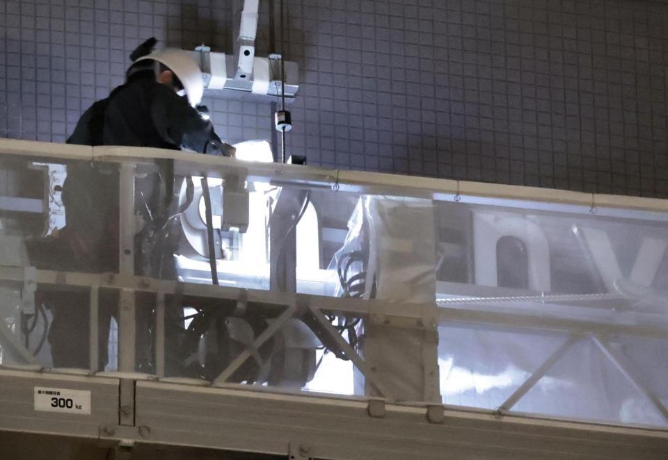 ジャニーズ事務所 看板撤去開始「J」ロゴ外され 閑散とした闇夜に消える/芸能/デイリースポーツ online