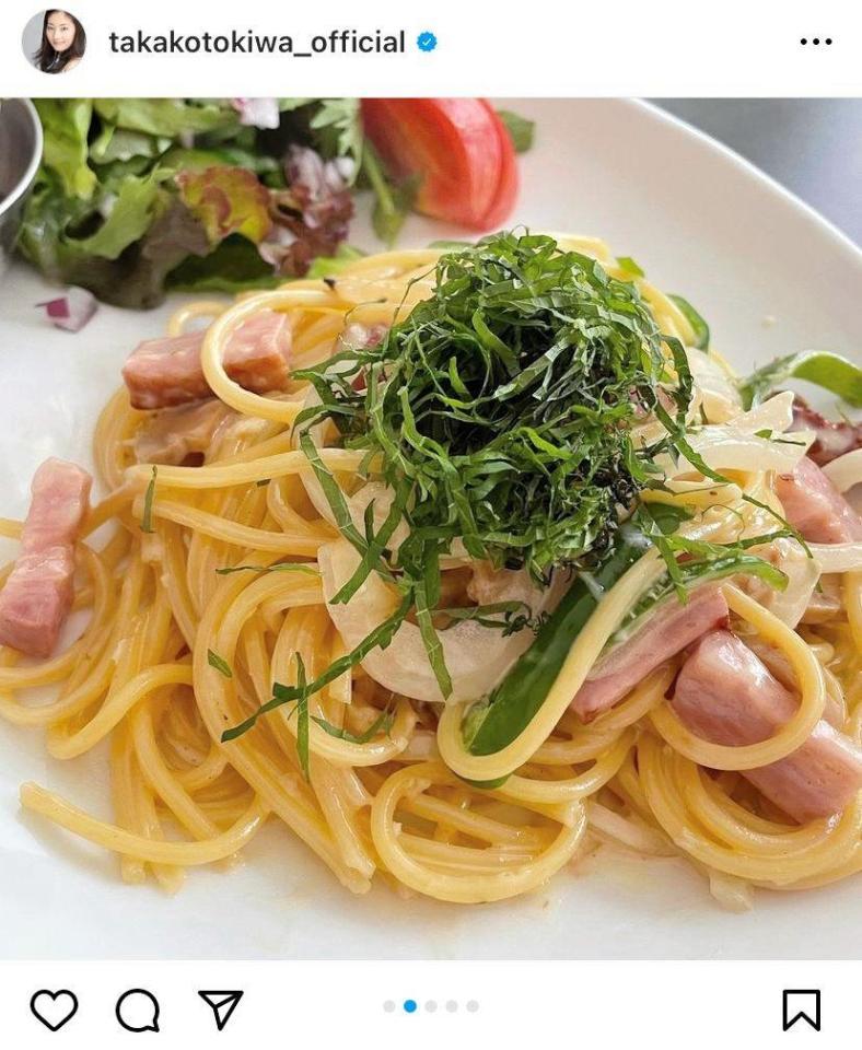 　常盤貴子のインスタグラム＠ｔａｋａｋｏｔｏｋｉｗａ＿ｏｆｆｉｃｉａｌから