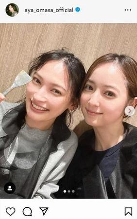 　大政絢のインスタグラム＠ａｙａ＿ｏｍａｓａ＿ｏｆｆｉｃｉａｌから