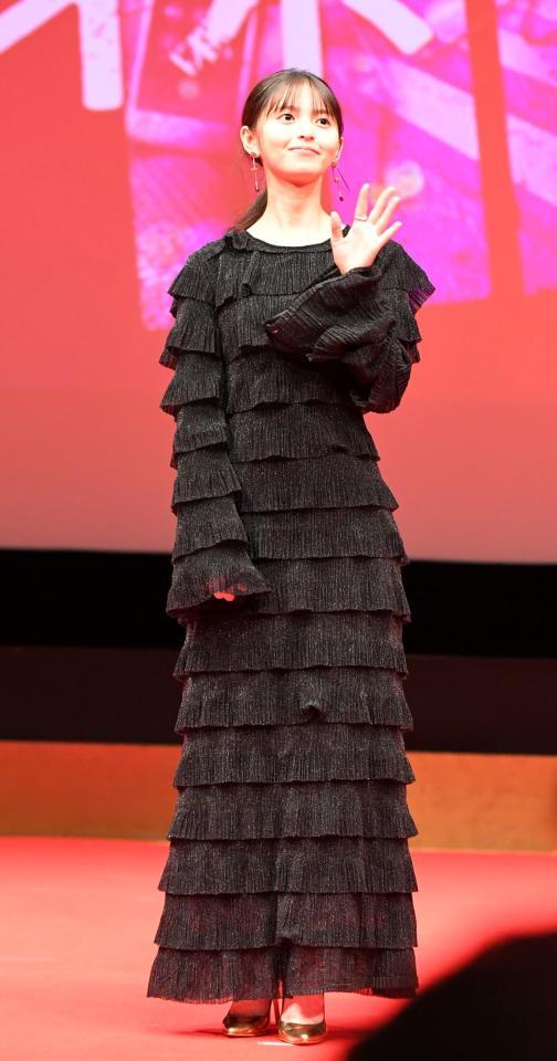 　イベントに登場した齋藤飛鳥＝有楽町朝日ホール（撮影・三好信也）