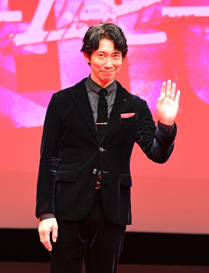 　イベントに登場した佐々木蔵之介＝有楽町朝日ホール（撮影・三好信也）