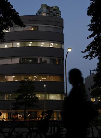 　「ジャニーズ事務所」から社名変更されたＳＭＩＬＥ-ＵＰ．本社＝１７日午後、東京都港区乃木坂（撮影・伊藤笙子）