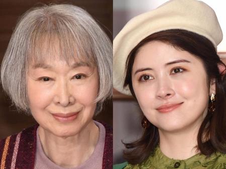 　三田佳子（左）と宮澤エマ