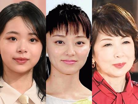 　（左から）趣里、中越典子、伊藤蘭