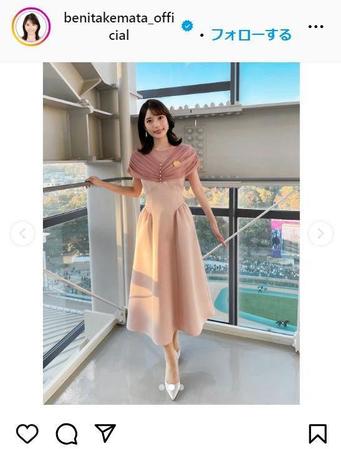 竹俣紅アナのインスタグラム＠ｂｅｎｉｔａｋｅｍａｔａ＿ｏｆｆｉｃｉａｌより