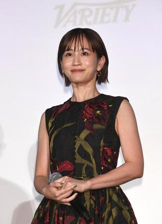 　舞台あいさつに登場した前田敦子（撮影・佐々木彰尚）