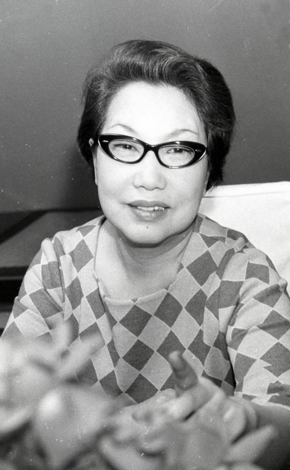 　淡谷のり子（１９６６年１２月撮影）