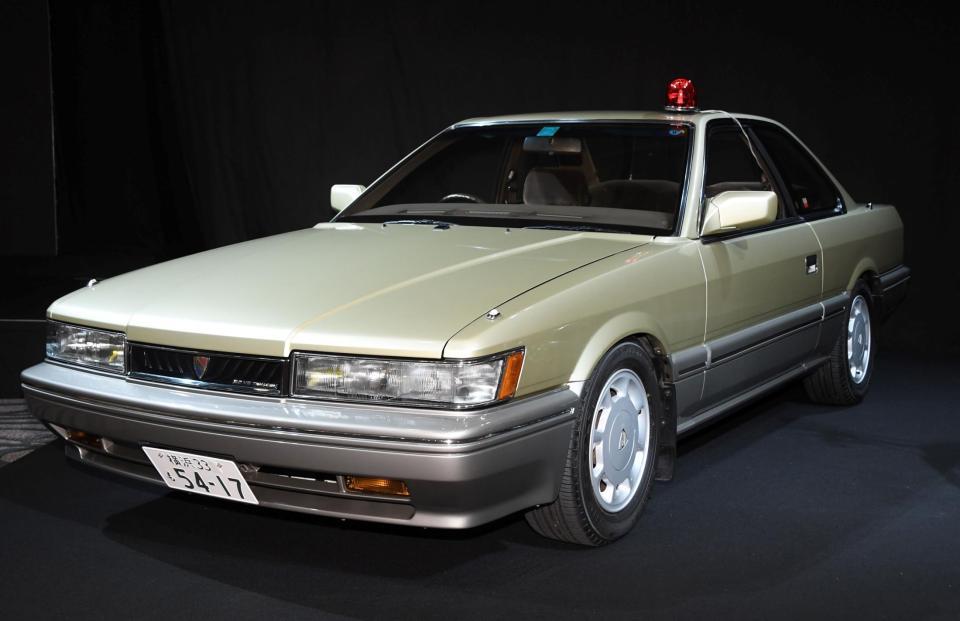 　「あぶない刑事」シリーズに登場した覆面パトカー「日産・レパード」＝撮影・棚橋慶太