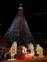 　東京スカイツリーの点灯式に出席した生見愛瑠（撮影・出月俊成）