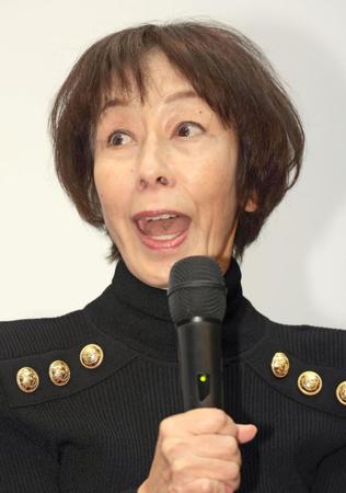 　鈴木清順監督との思い出を語る大楠道代（撮影・吉澤敬太）