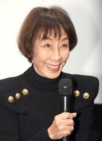 　鈴木清順監督との思い出を語る大楠道代（撮影・吉澤敬太）