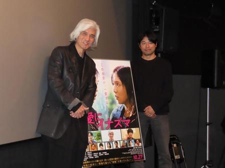 　トークイベントに出席した佐藤浩市（左）、石井裕也監督