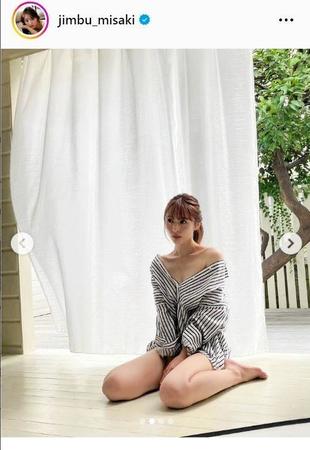 神部美咲のインスタグラムｊｉｍｂｕ＿ｍｉｓａｋｉから