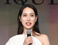 　新製品の発表会に登場した戸田恵梨香（撮影・佐々木彰尚）