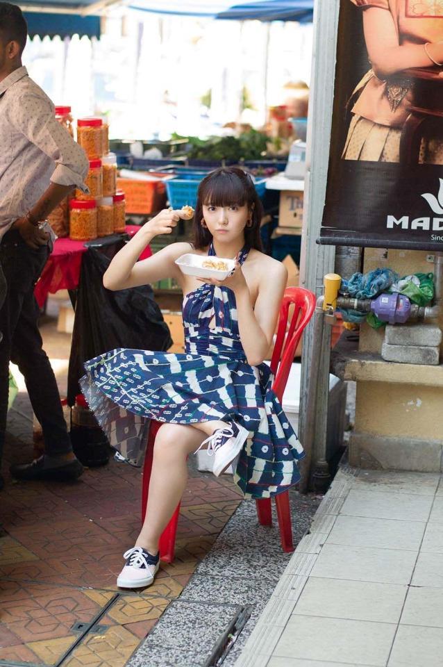 　マレーシアで撮影を行った中山莉子©ＫＡＤＯＫＡＷＡ　撮影／細居幸次郎