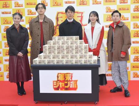 　イベントに出席した（左から）今田美桜、成田凌、妻夫木聡、吉岡里帆、矢本悠馬