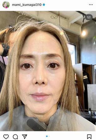 　熊谷真実のインスタグラム＠ｍａｍｉ＿ｋｕｍａｇａｉ３１０から