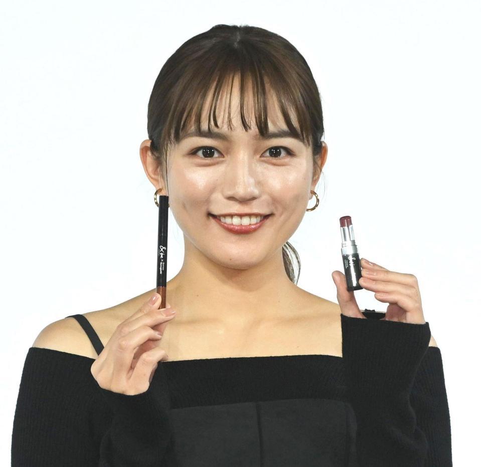 　「＆ｂｅ」コスメプロデュース発表会に登場した川口春奈（撮影・堀内翔）