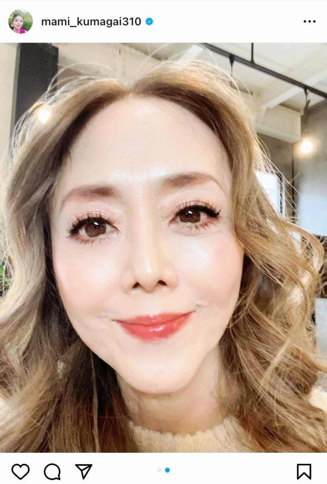 　熊谷真実のインスタグラム＠ｍａｍｉ＿ｋｕｍａｇａｉ３１０から