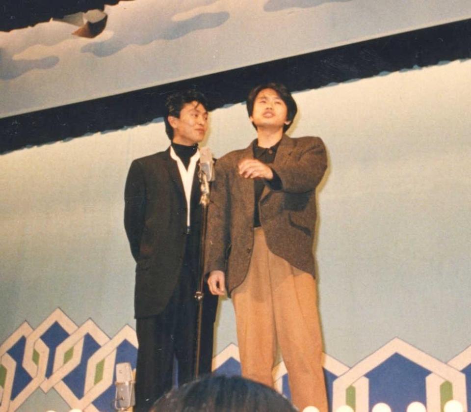 　若手時代のダウンタウン＝８７年撮影