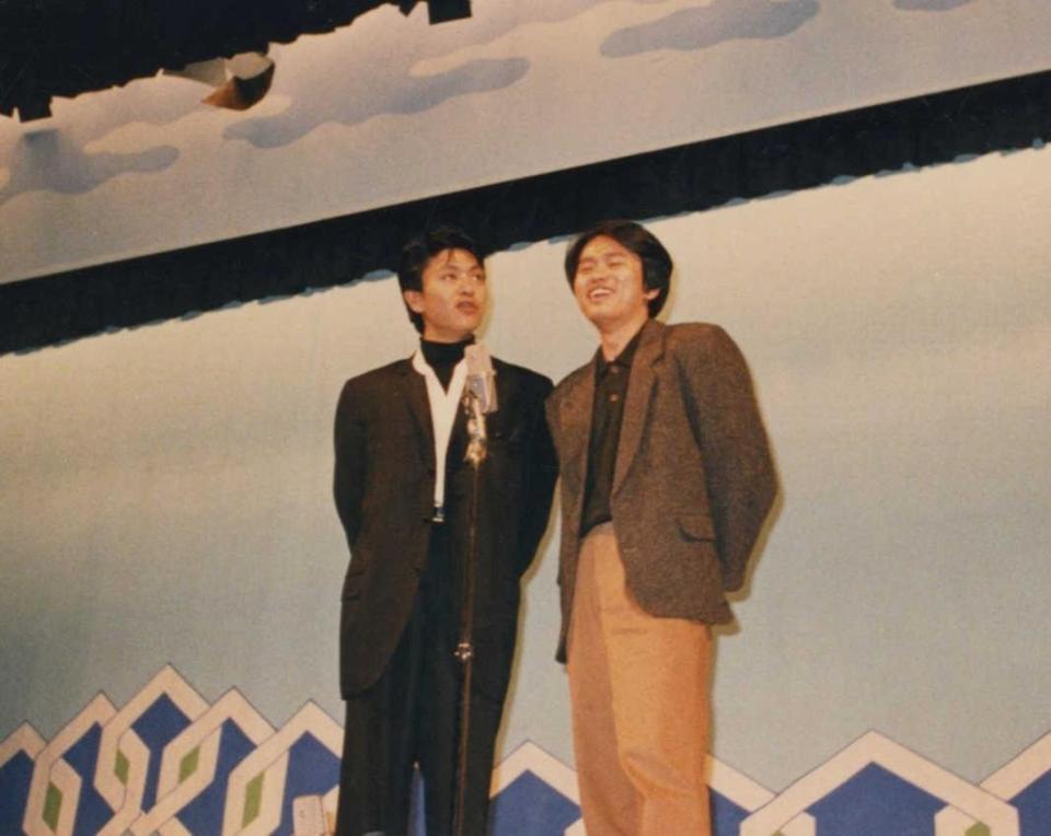 　若手時代のダウンタウン＝８７年撮影