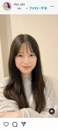 　石野理子のインスタグラム＠ｒｉｋｏ＿ｉｓｈｉｎｏより