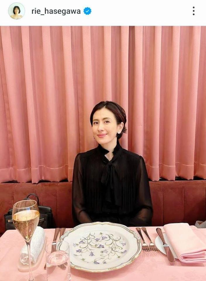 　長谷川理恵のインスタグラム＠ｒｉｅ＿ｈａｓｅｇａｗａより
