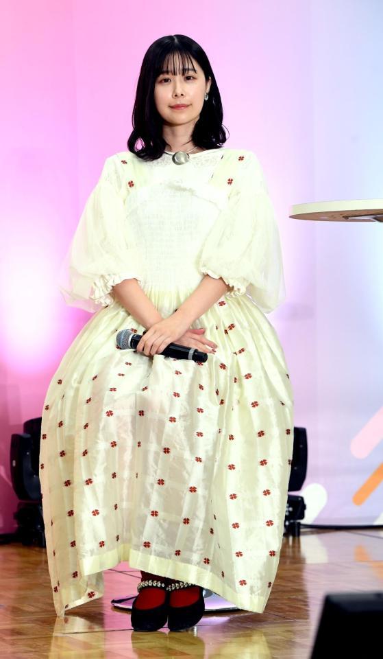 　トークショーを行った有村藍里（撮影・佐藤厚）