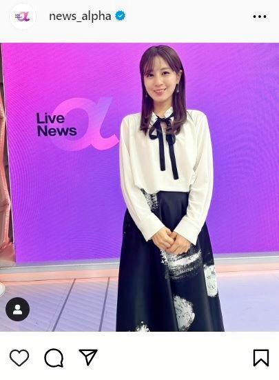 フジテレビ「Ｌｉｖｅ　Ｎｅｗｓ　α」インスタグラム＠ｎｅｗｓ＿ａｌｐｈａ