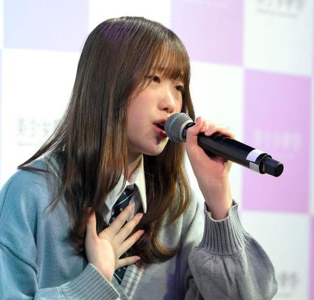 　「美少女歌祭２０２３」グランプリを受賞したＫｏｍｏｍｏさん（撮影・伊藤笙子）