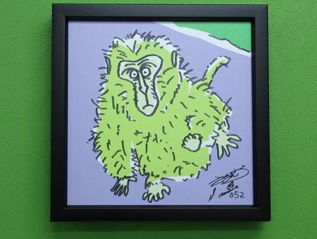 　三村マサカズのアート作品「サル」