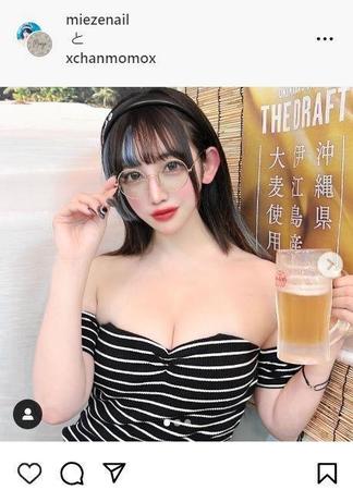 　大桃子サンライズのインスタグラム＠ｘｃｈａｎｍｏｍｏｘより