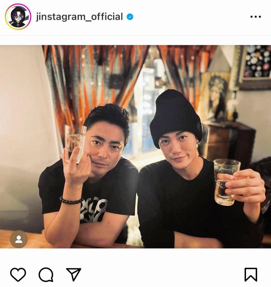 　赤西仁のインスタグラム＠ｊｉｎｓｔａｇｒａｍ＿ｏｆｆｉｃｉａｌ２０２３年１２月１８日の投稿より