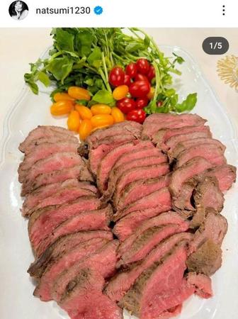 　小川菜摘のインスタグラム＠ｎａｔｓｕｍｉ１２３０より