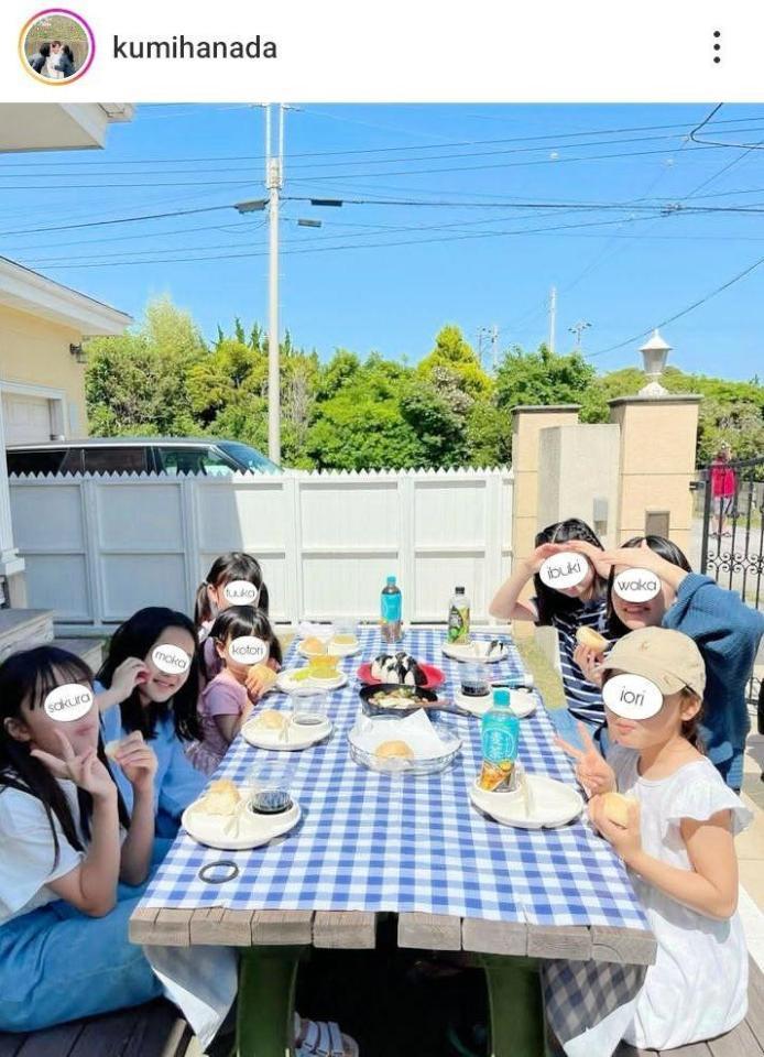 　花田虎上の妻・倉美さんのインスタグラム＠ｋｕｍｉｈａｎａｄａより