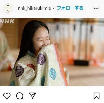 　優しい笑顔なのに…腹黒疑惑が　ＮＨＫ「光る君へ」インスタグラム＠ｎｈｋ＿ｈｉｋａｒｕｋｉｍｉｅから