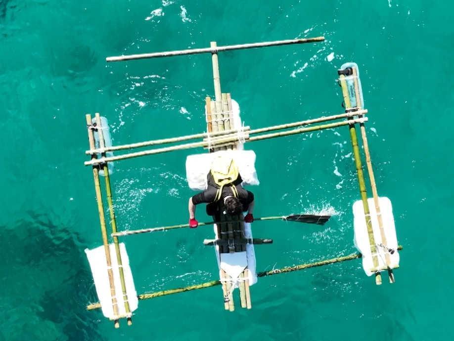 　イカダは阪神の「ＴＨ」ロゴの形に