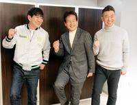 　（左から）黒田有、辛坊治郎氏、橋下徹氏