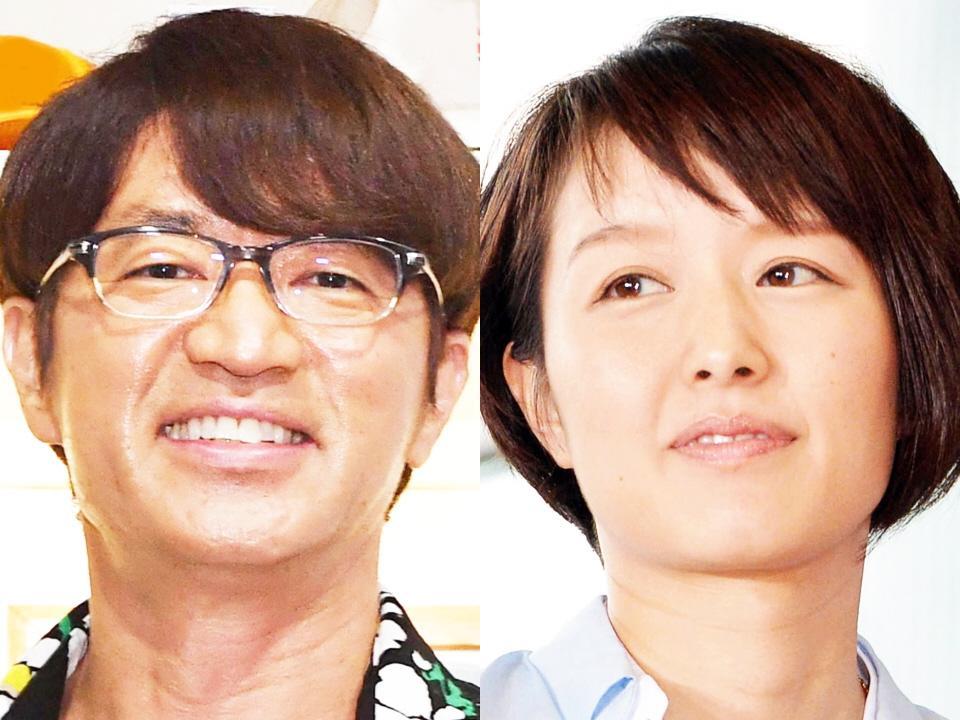 　さまぁ～ず・大竹一樹（左）と中村仁美アナウンサー