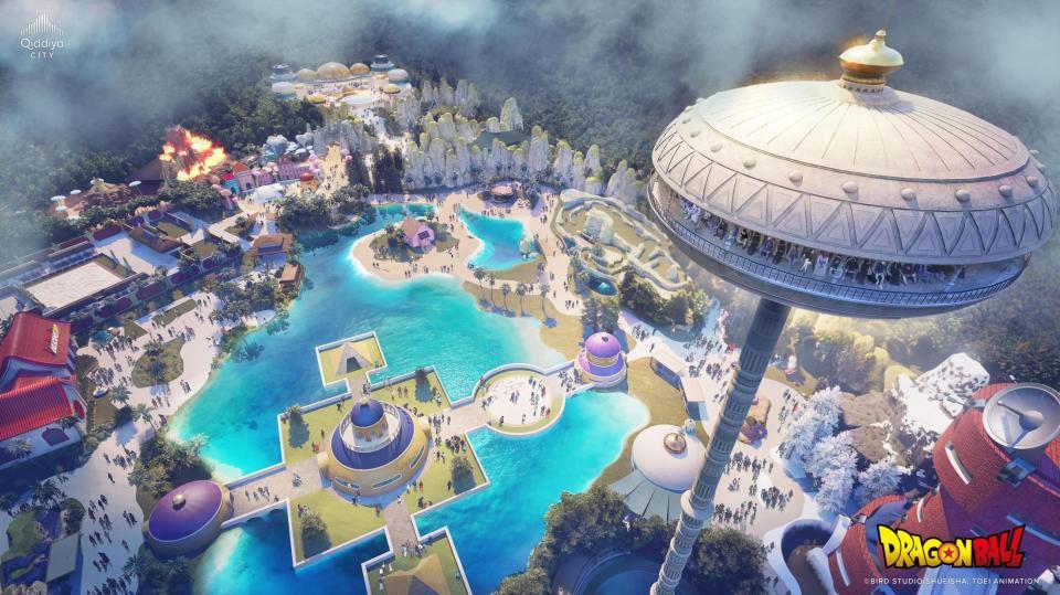 　ドラゴンボール「テーマパーク」のイメージ図©バード・スタジオ／集英社・東映アニメーション