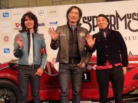 　イベントに出席した（左から）東儀典親、東儀秀樹、堺正章