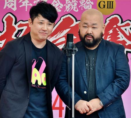 　東京ダイナマイト・松田大輔（左）とハチミツ二郎