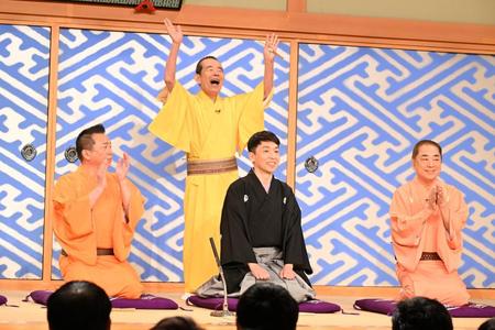 　「笑点」の収録に参加する立川晴の輔（中央手前）